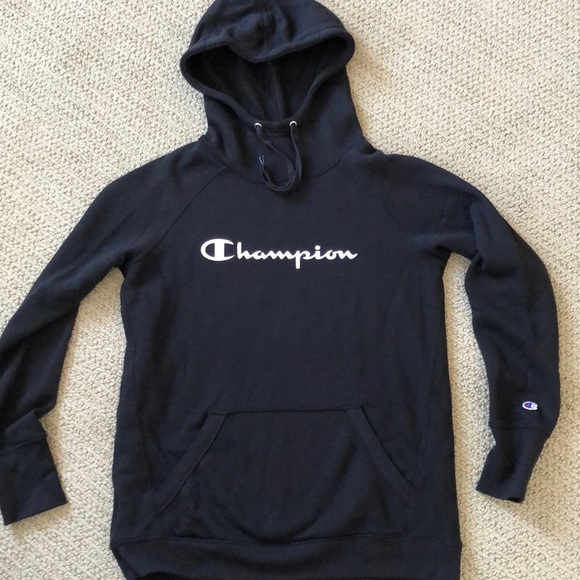 women's champion black hoodie